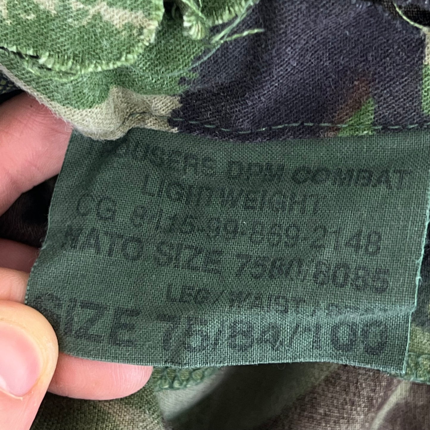 British Army S95 DPM Camouflage Combat Trousers - W31 L28