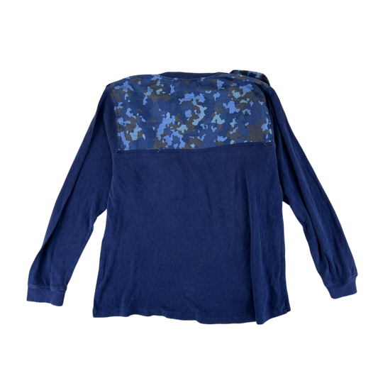 Romanian Navy M2017 Blue Camouflage Polo Top - Medium