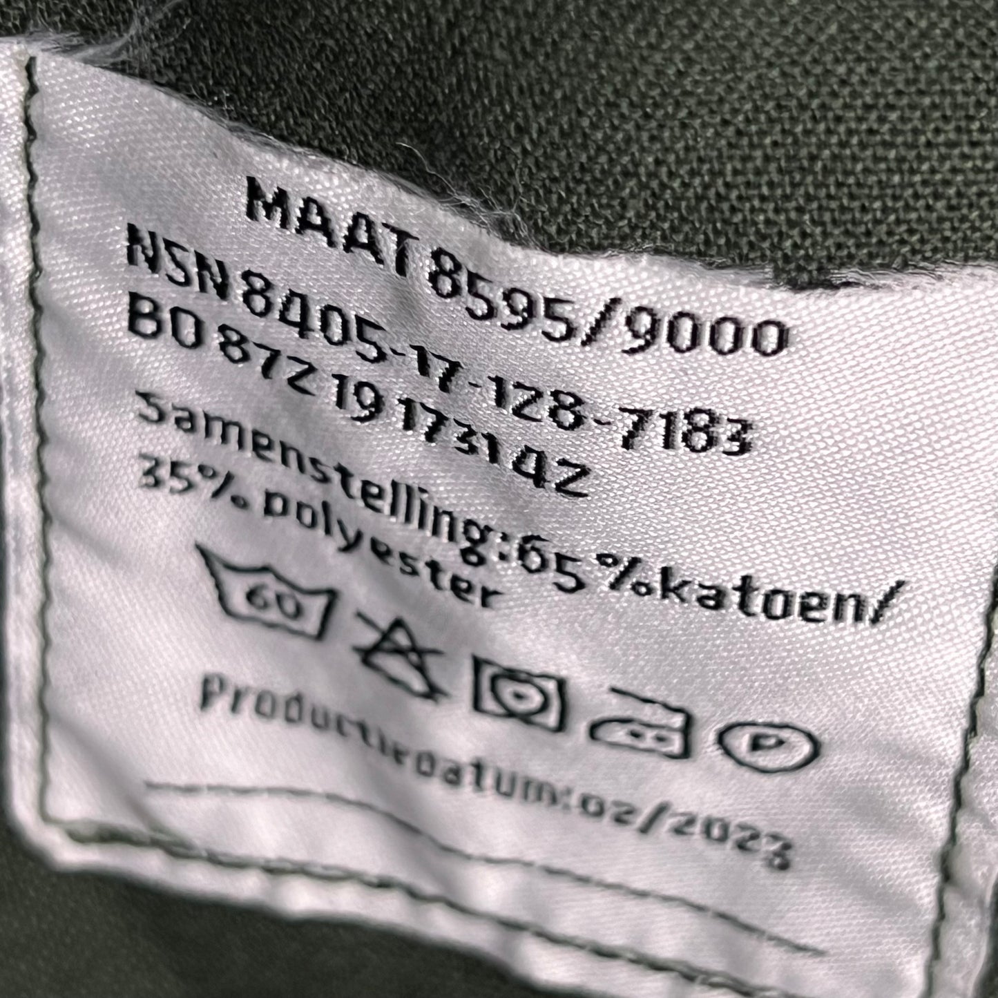 Dutch Army Forest Green Fatigues Cargo Trousers - W43 L34