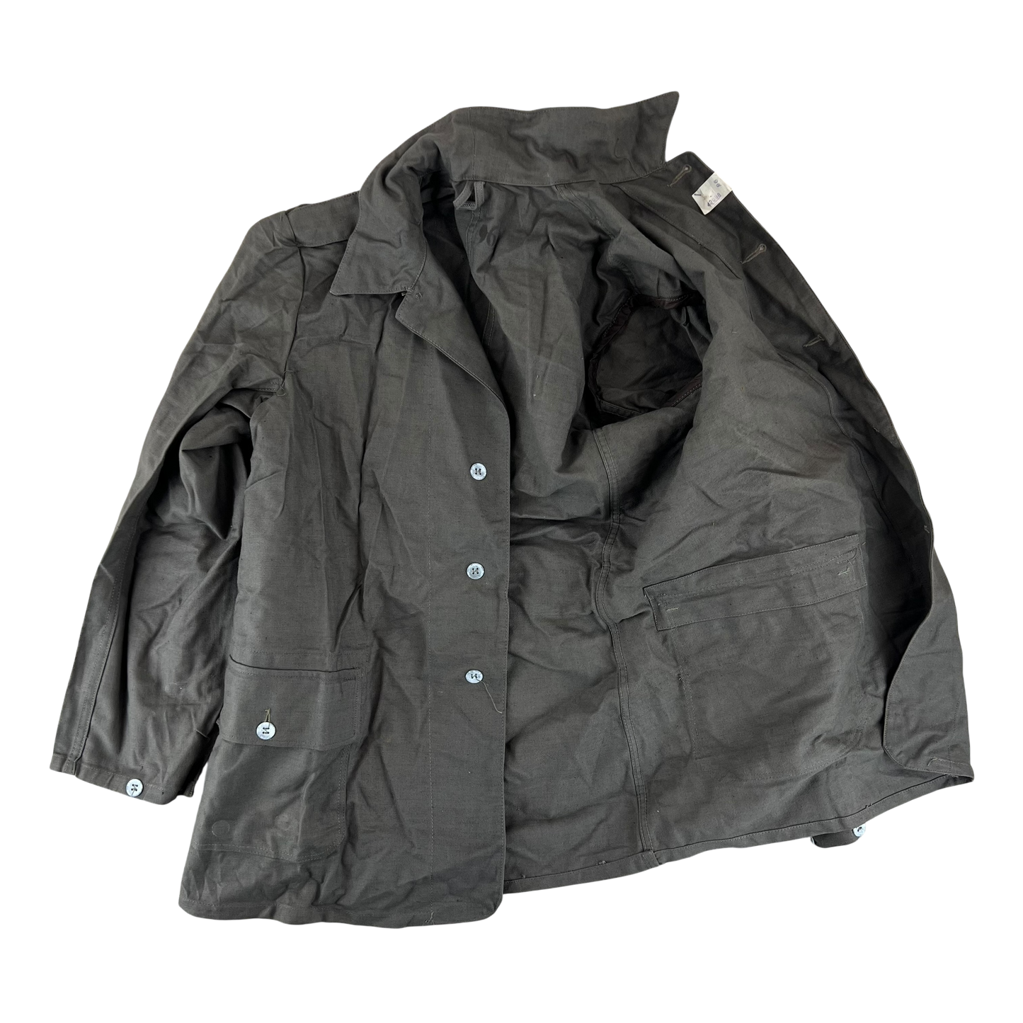 Swedish Army M40 "Grötrock" Brown Work Jacket - Medium