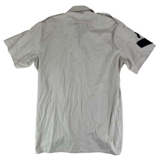 British Army Mens Fawn Shirt Short Sleeve - The Rifles - Medium