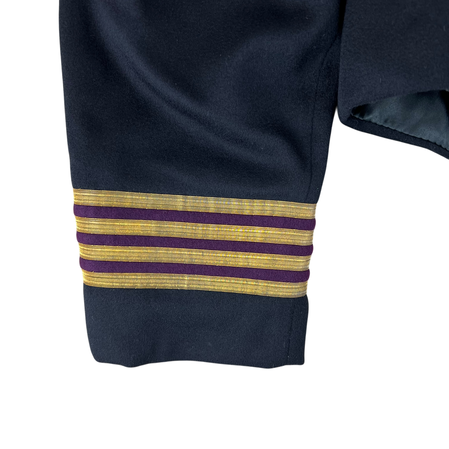 British Royal Navy 70s Mess Dress Jacket - Royal Fleet Auxiliary - Large