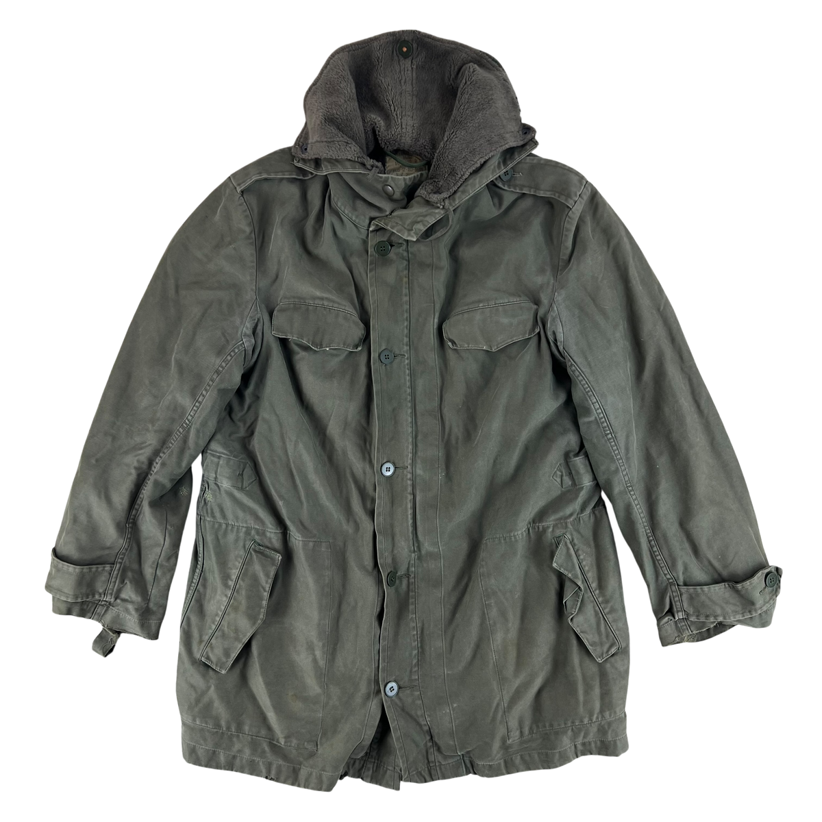 German Army Olive Drab Parka w Thermal Liner - Medium Gr 5