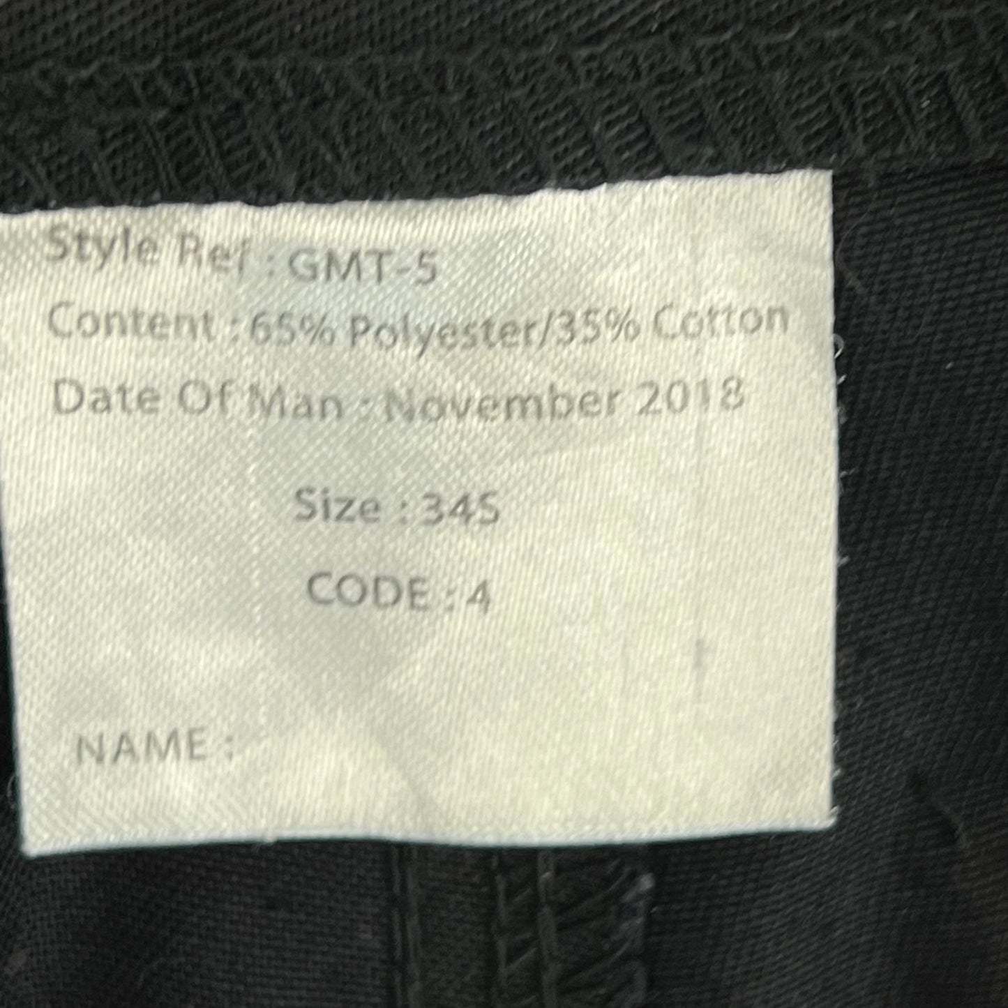 British Police MoD Black Utility Trousers - W35 L28.5