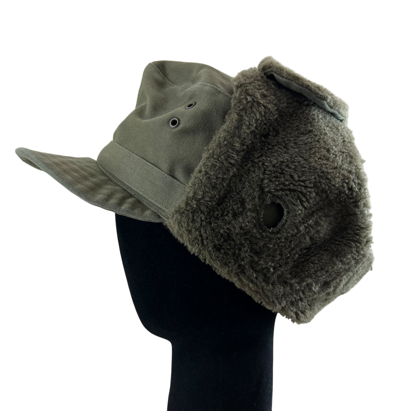 Austrian Army Olive Drab Cold Weather Trapper Cap - Medium 58cm