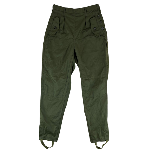 Czechoslovak Army M85 Women's Olive Green Trousers - W28 L30.5