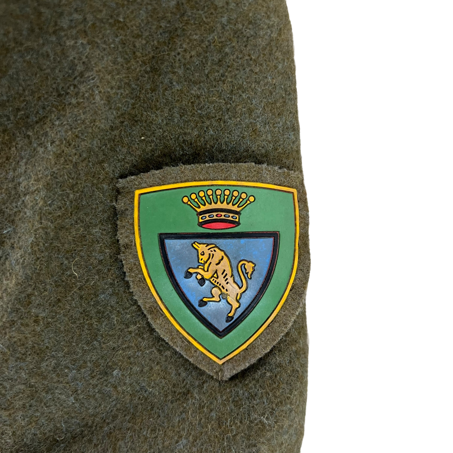 Italian Army 60's Khaki Greatcoat - Alpine Brigade - Large