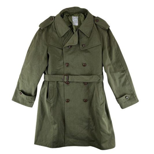 Spanish Army 80s Green Trenchcoat - XX Large