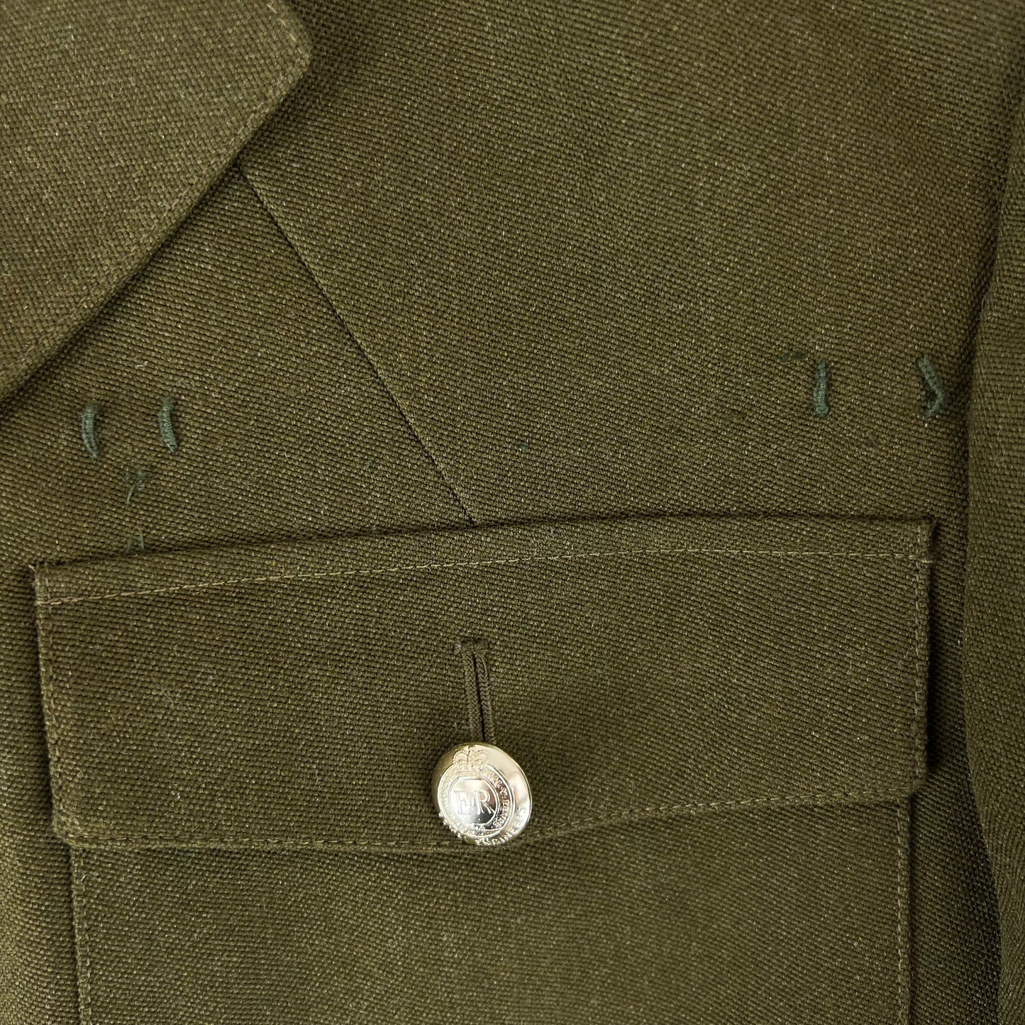 British Army 1980 Pattern No. 2 Olive Green Dress Jacket - Royal Engineers - Large 188/104