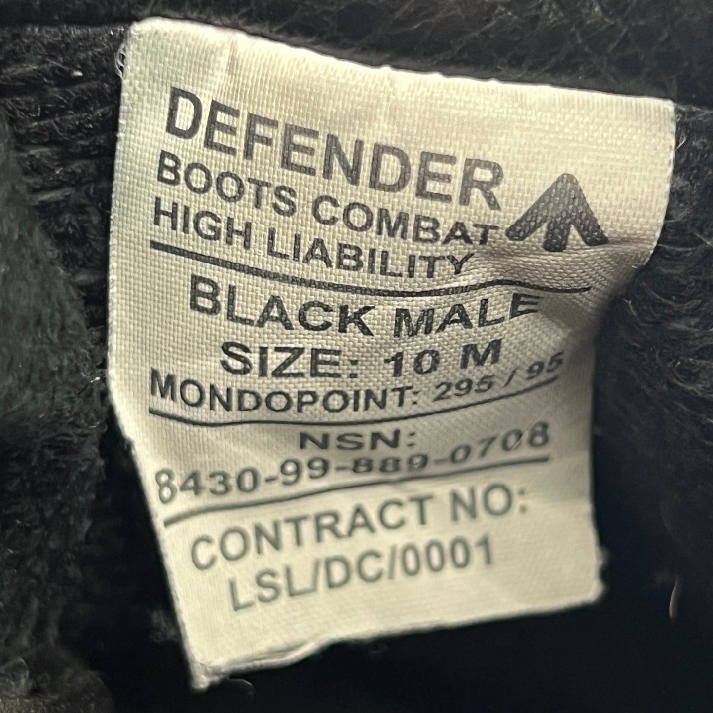 British Army Altberg Defender Black Combat Boots - Size 10M