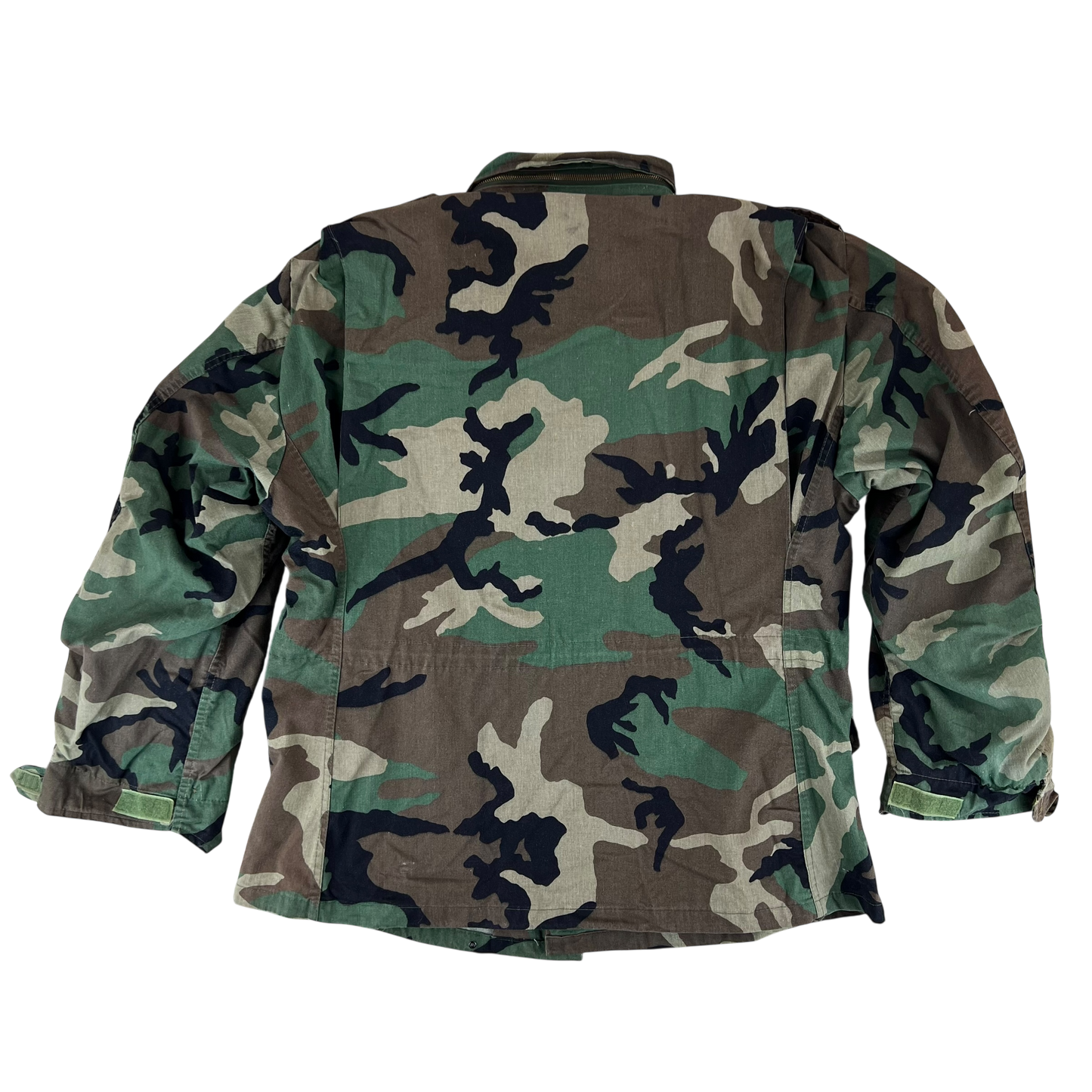 US Army M81 Woodland Camo M65 Cold Weather Field Coat - Large Regular