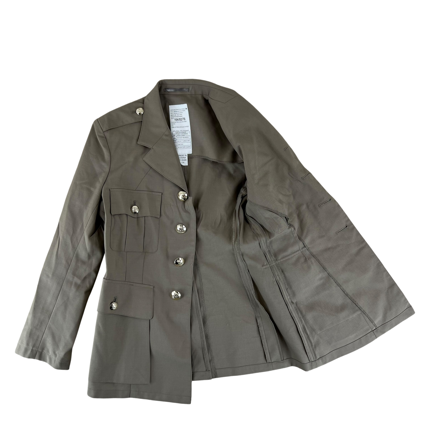 British Army No. 6 Tropical Dress Jacket - Royal Artillery Regiment - Medium 164/92