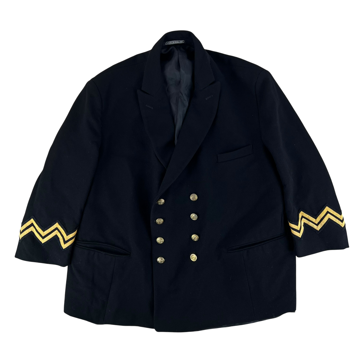 British RNR Navy Black Dress Blazer Jacket - XXX Large