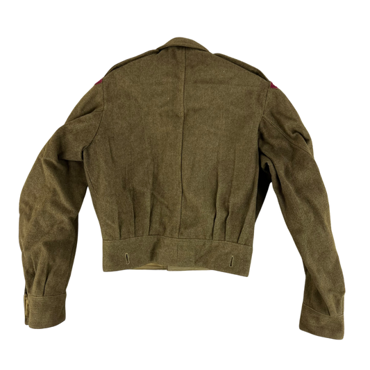 British Army 50s Khaki Ike 1949 Pattern Battle Dress Jacket - RAMC - Small SIZE 7