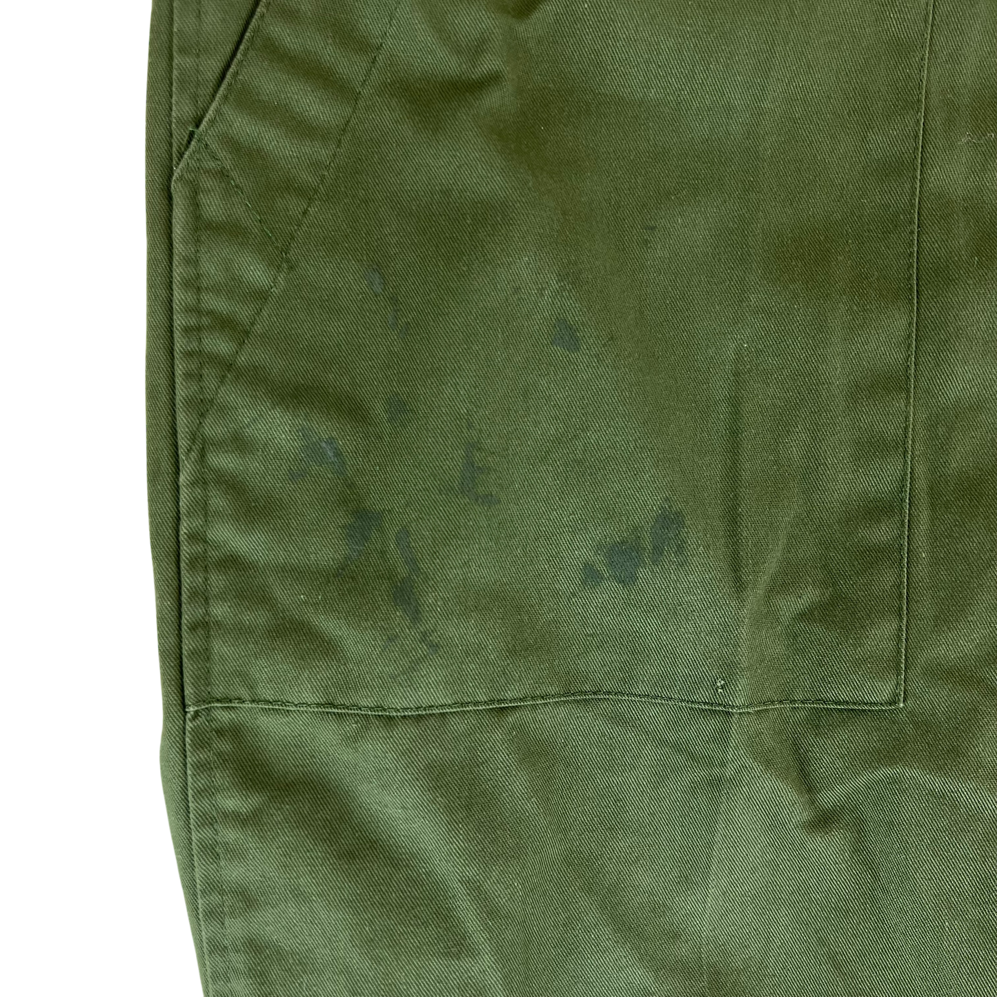 British Army Olive Green Fatigue Work Trousers - W32 L32