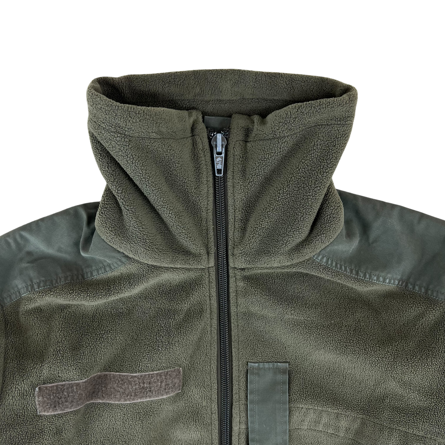 Austrian Army Olive Fleece Cardigan - Small 88-92 V/VI