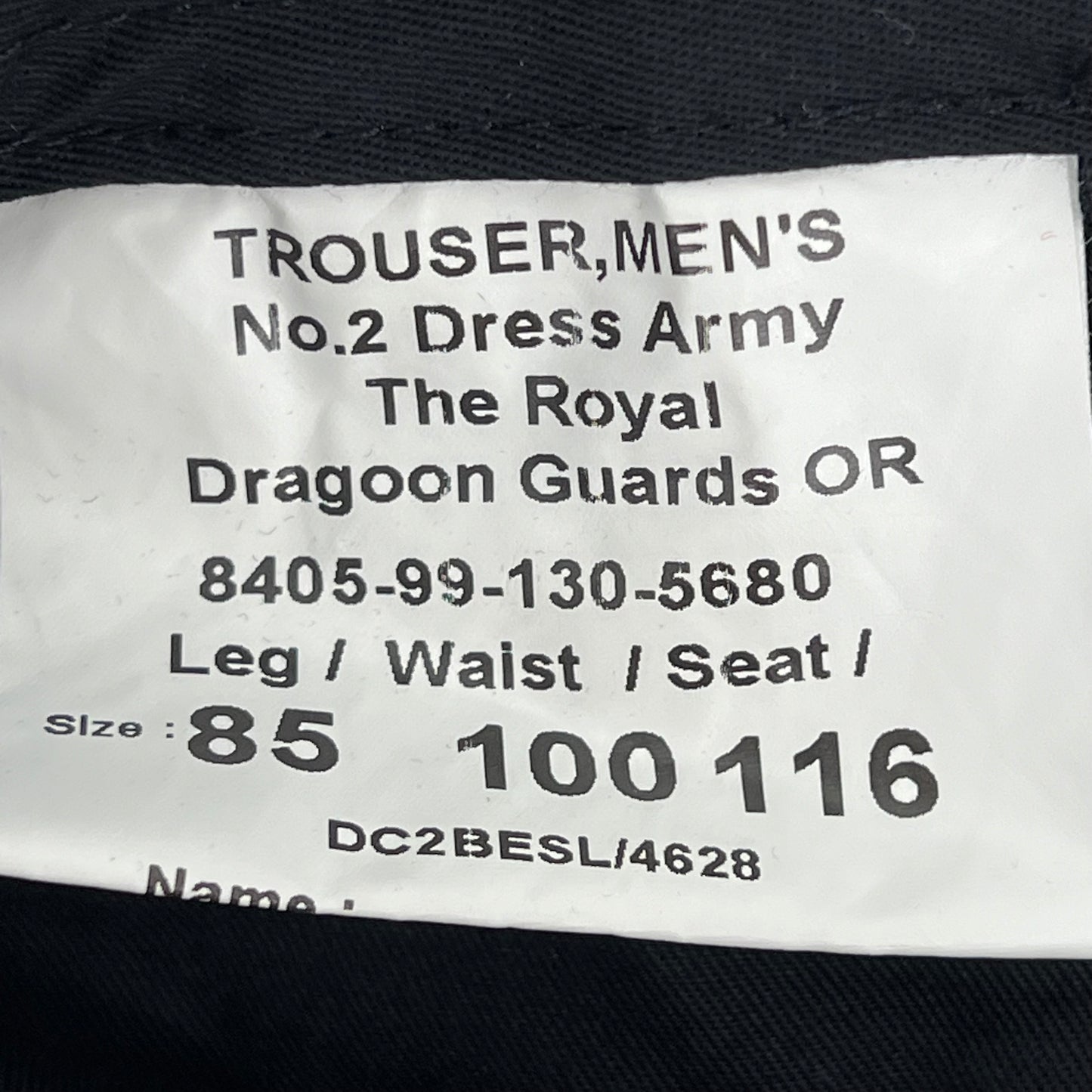 British Army Royal Dragoon Guards No. 2 Dress Trousers - W39 L34.5