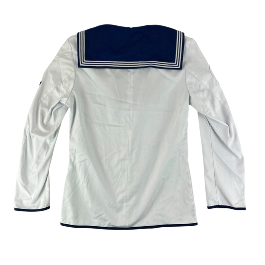 British Royal Navy Class II White Jumper Sailor's Top - Medium 188/100