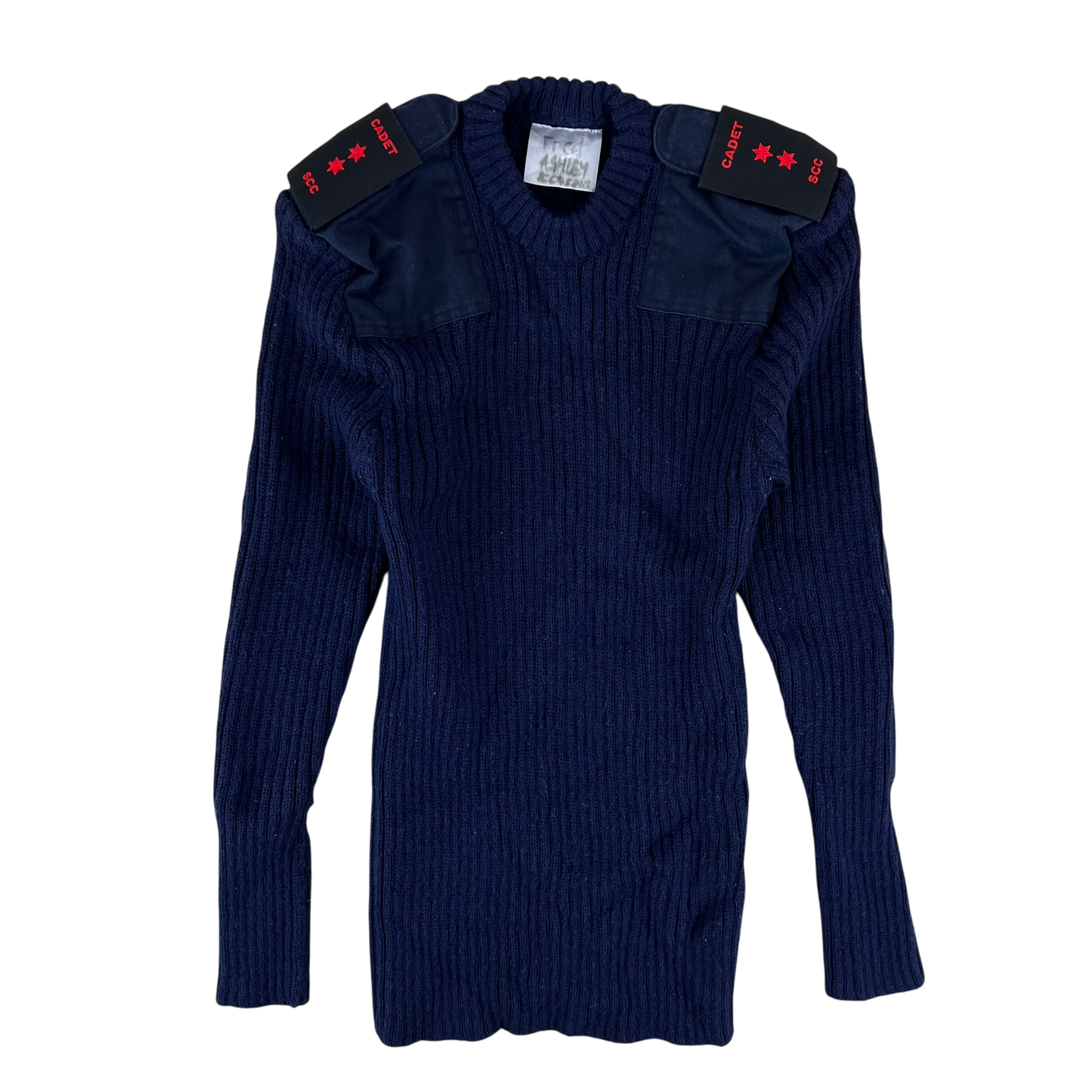 British Royal Navy Wool Crew Neck Pullover Jersey Jumper - Small 88cm