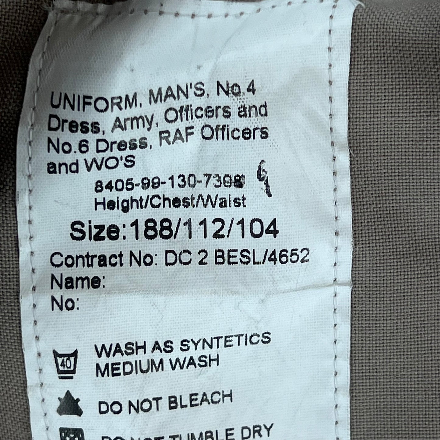 British Army No. 6 Tropical Dress Jacket - WRAC - Large 188/112