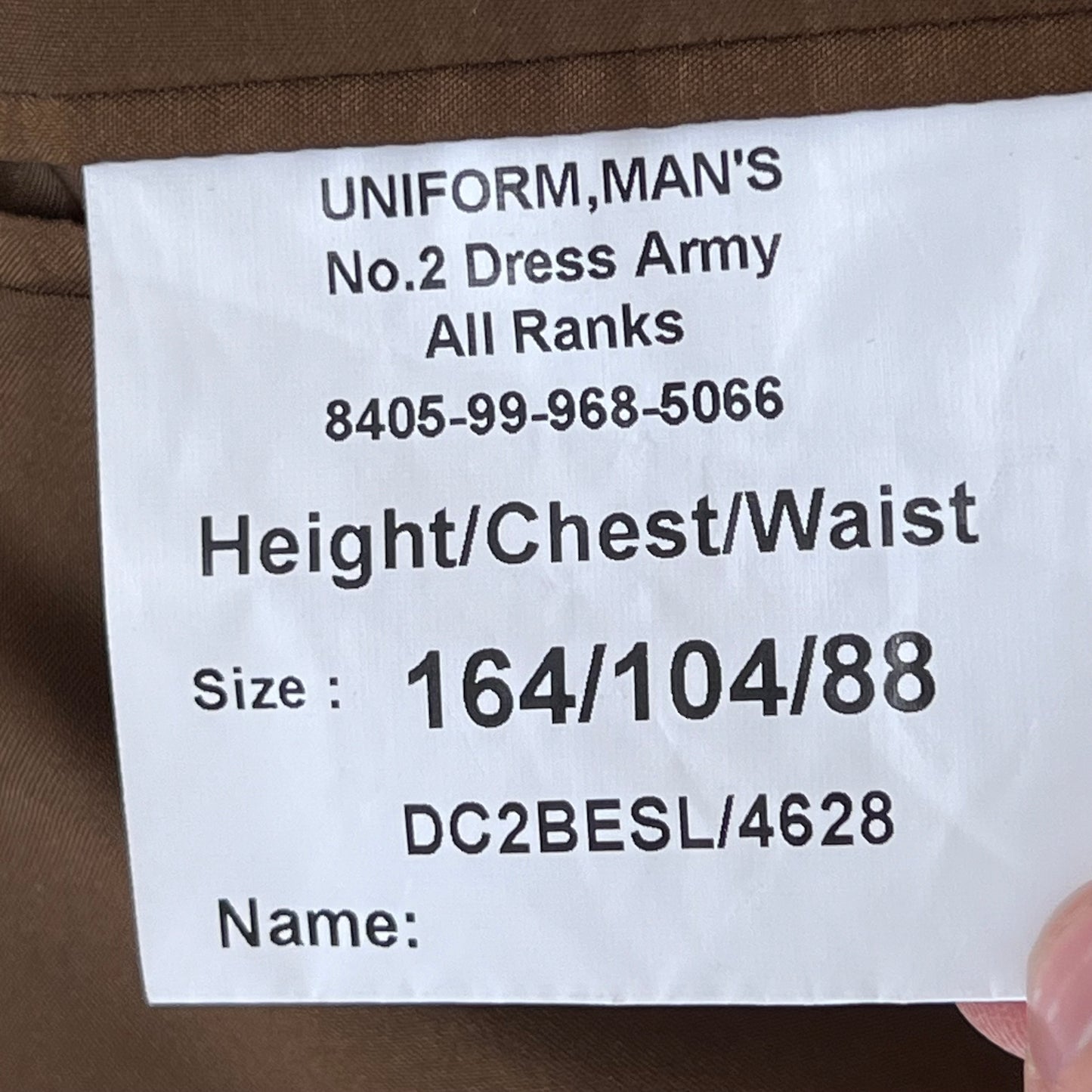 British Army No. 2 FAD Dress Jacket - Adjutant Generals Corps - Large 164/104