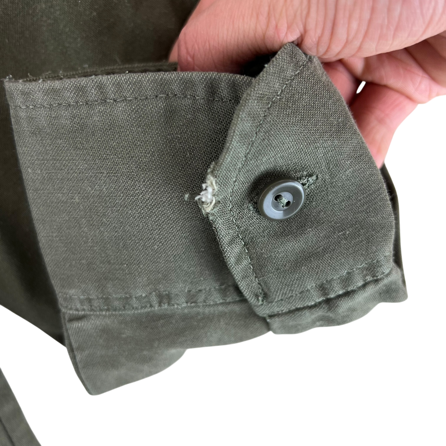 German Army Olive Green Long Sleeve Field Shirt - Large GrNr4