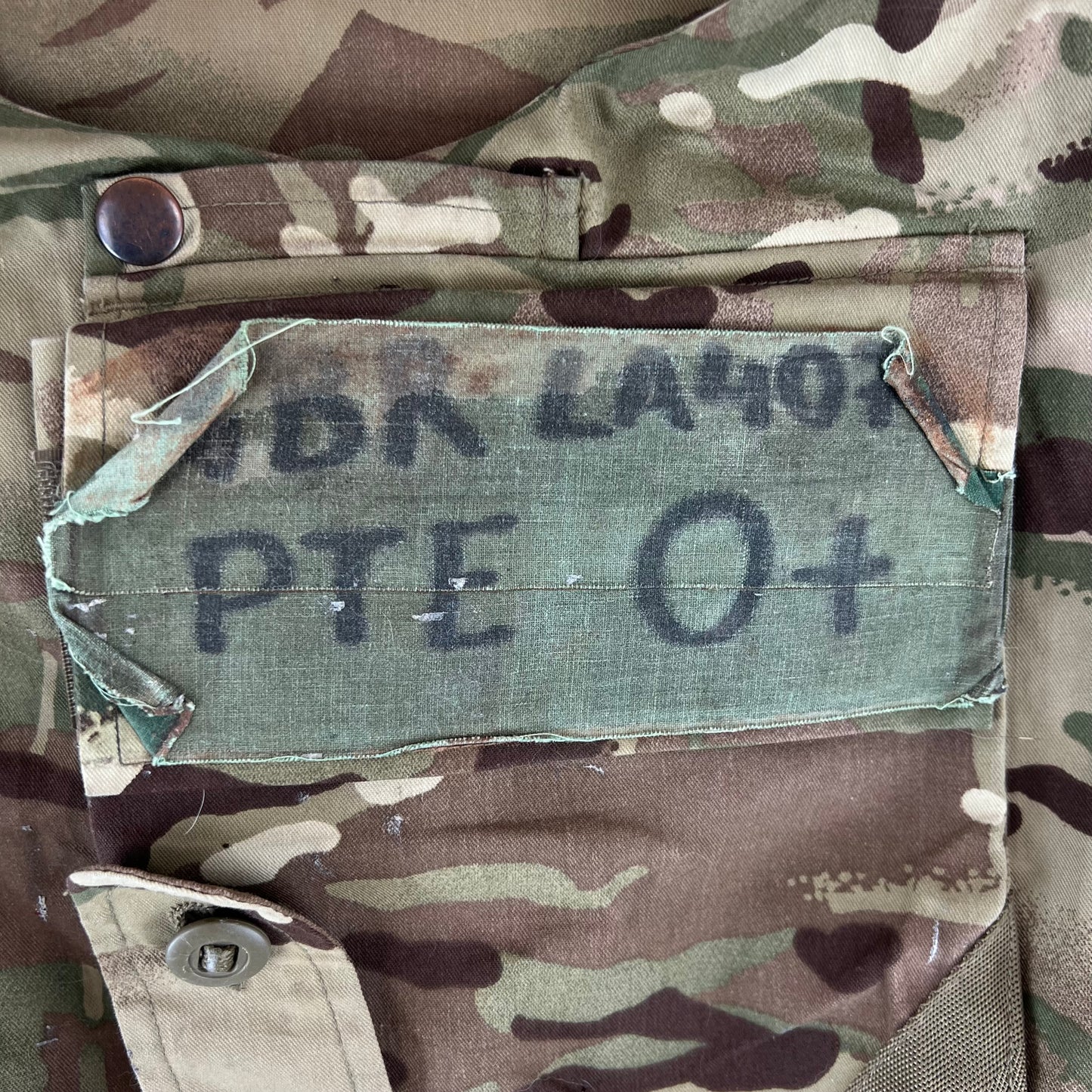 British Army MTP Camouflage Body Armour Cover Vest - Large