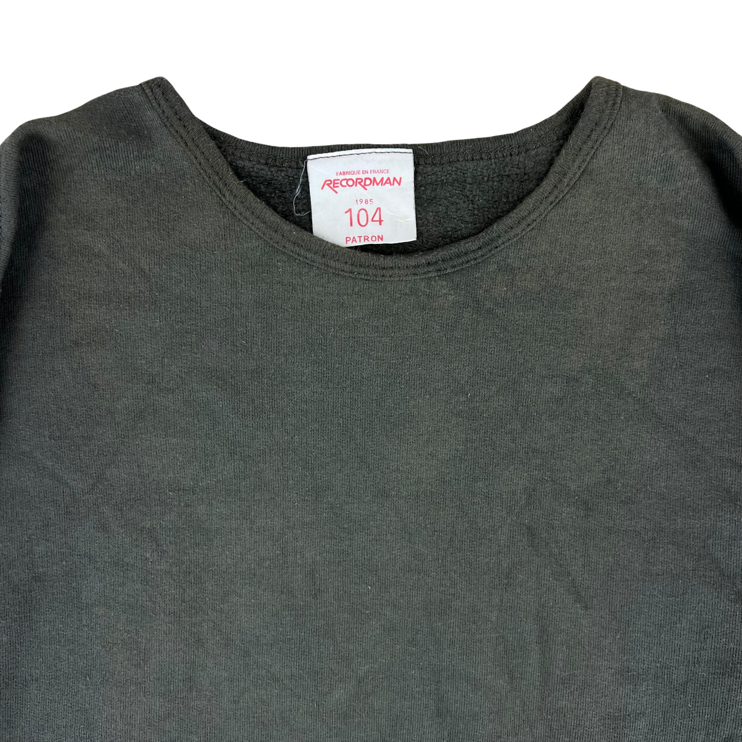 French Army Sweatshirt / Thermal T Shirt Pullover 80s Sage Grey - Medium