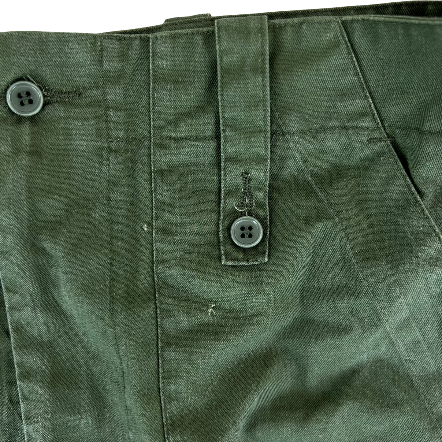 British Army Olive Green Fatigue Work Trousers - W31 L31