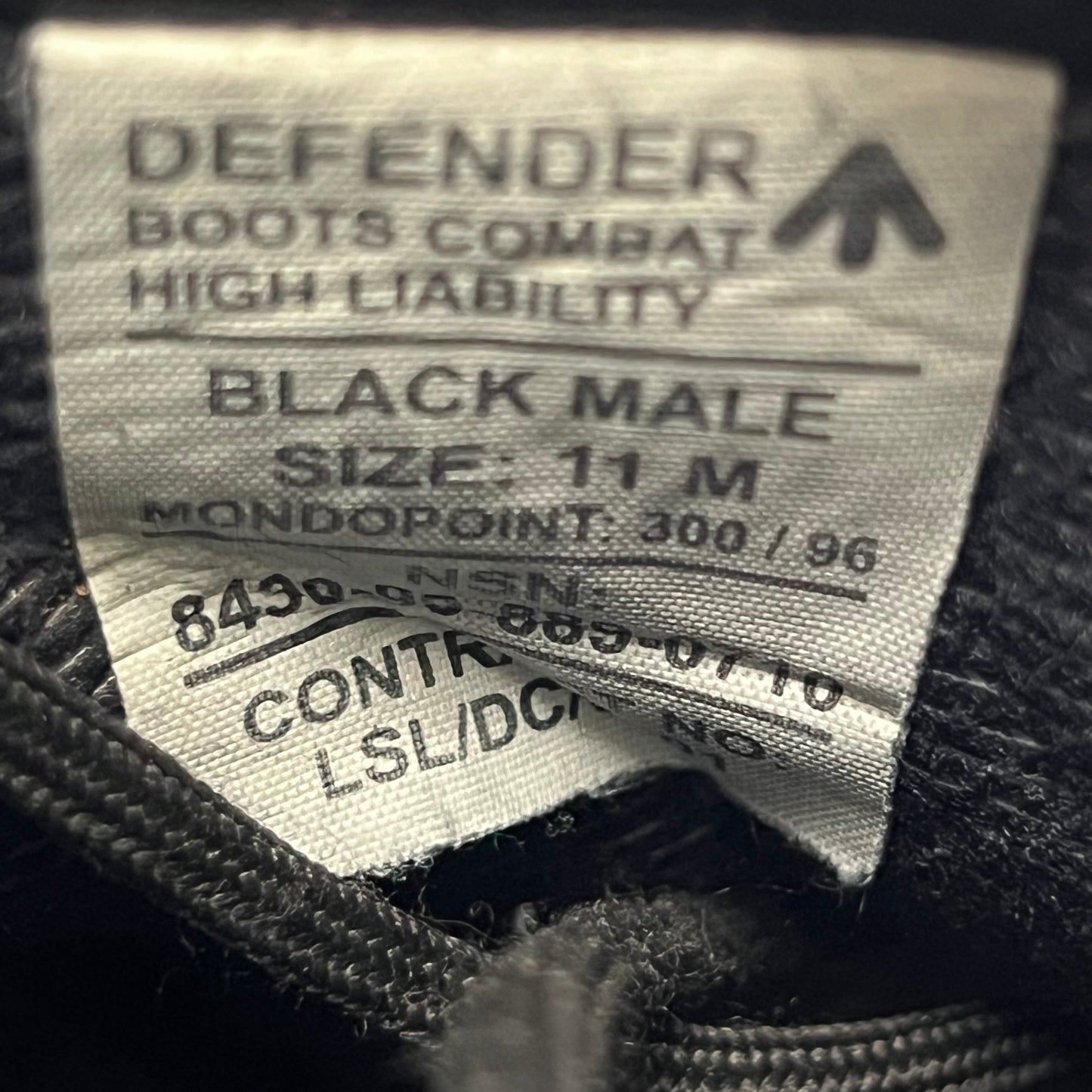 British Army Altberg Defender Black Combat Boots - Size 11M