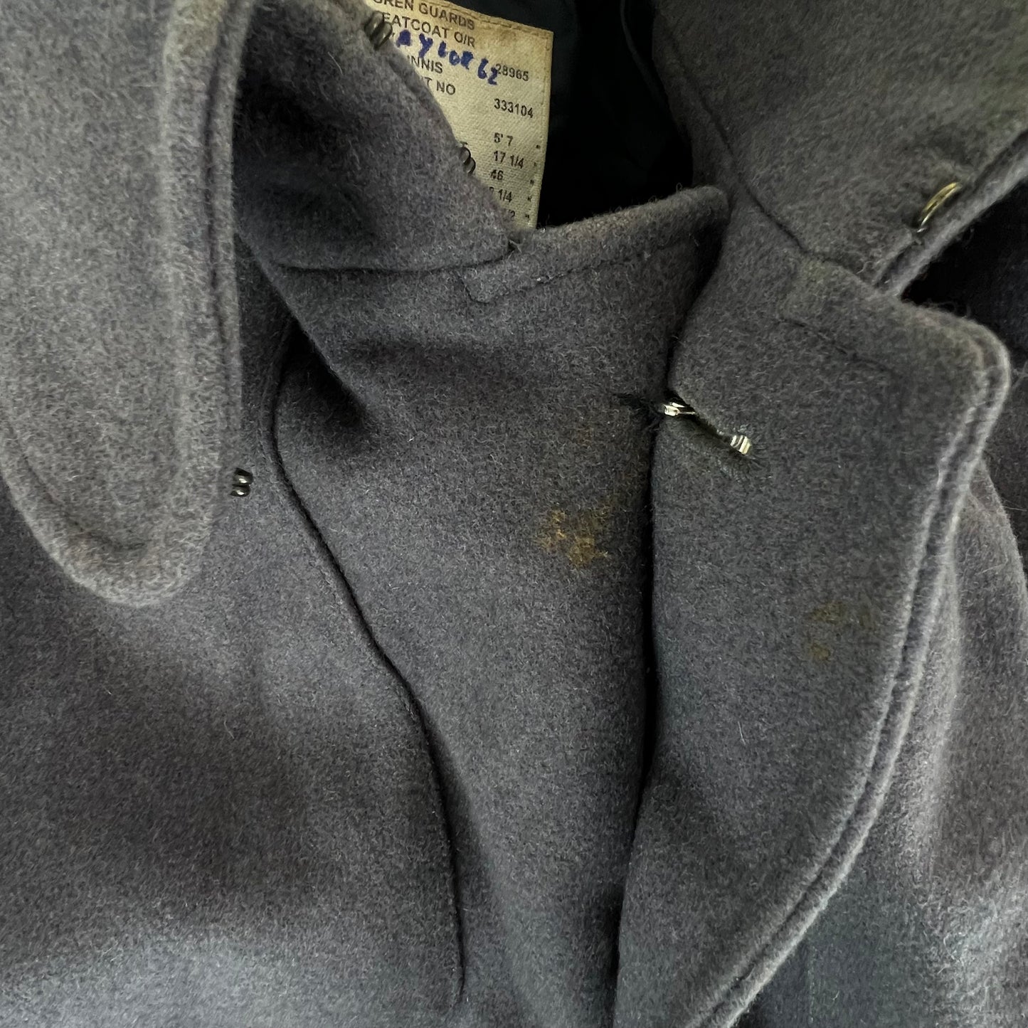 British Army Footguards Wool Greatcoat - Grenadier Guards - Small