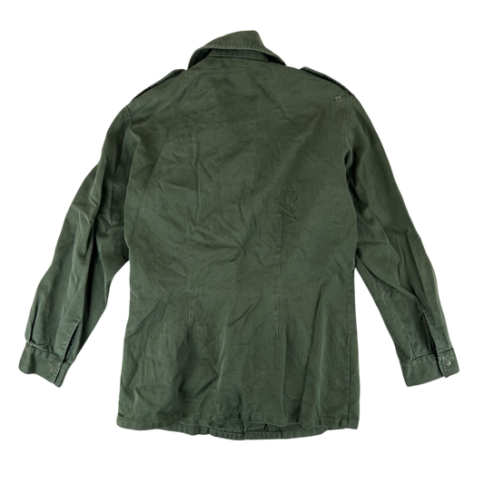 Dutch Army 70s Field Shirt Jacket Green Long Sleeve - Small