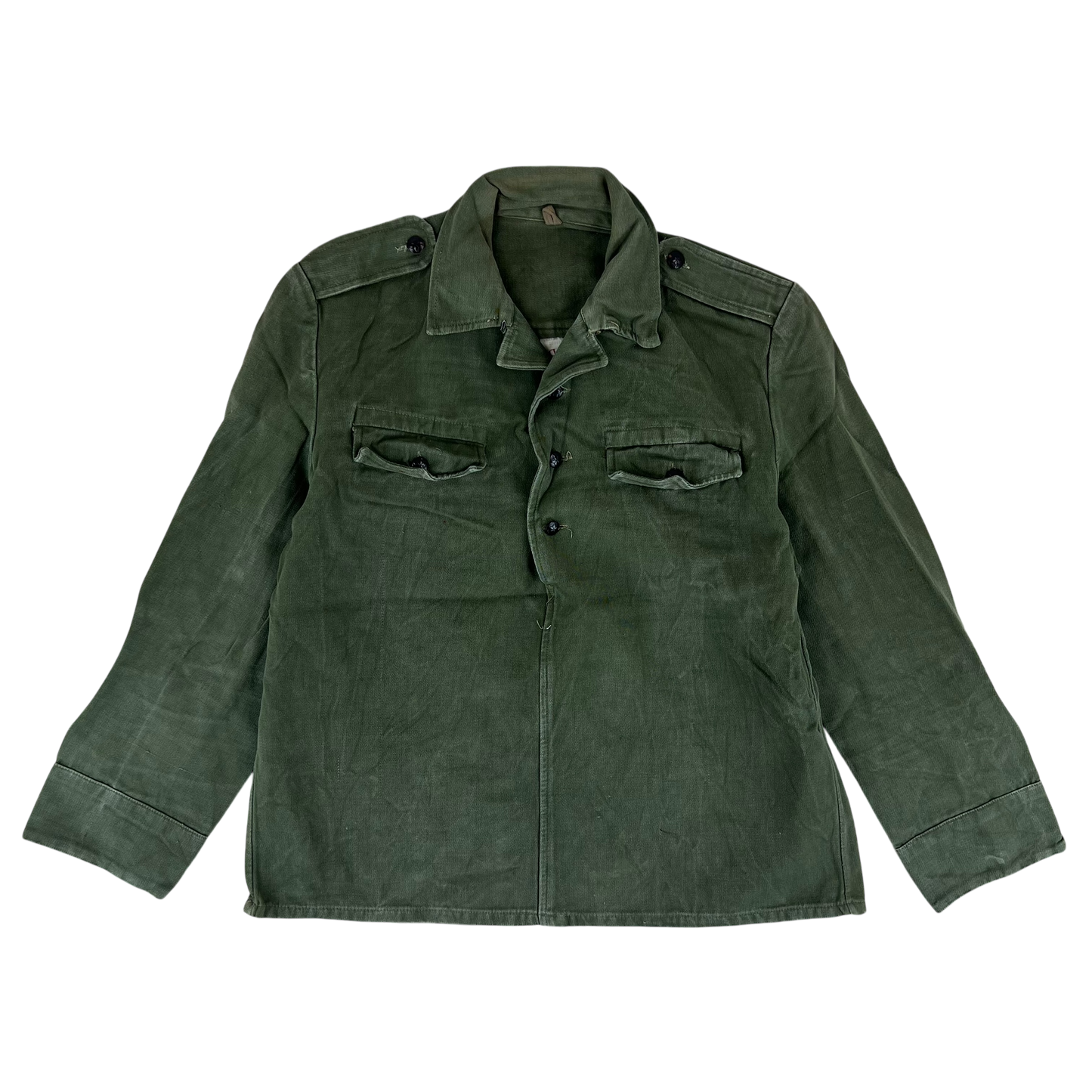 Bulgarian People's Army Olive Green Cossack Shirt - Medium