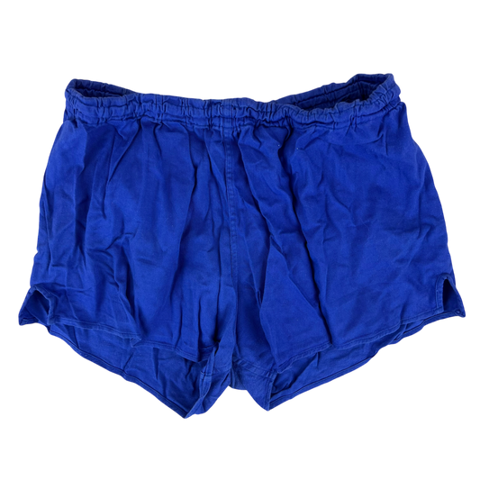 West German Army Cotton PTI Blue Swim Shorts - X Small