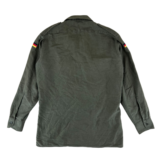 German Army Olive Green Long Sleeve Field Shirt - Large
