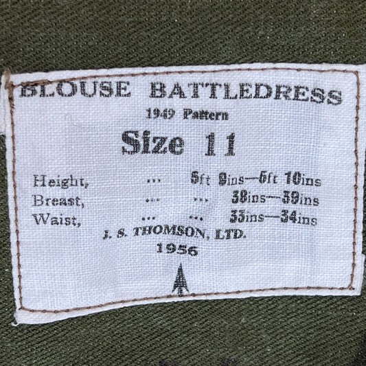 British Army 50s Khaki Ike 1949 Pattern Battle Dress Jacket - Medium