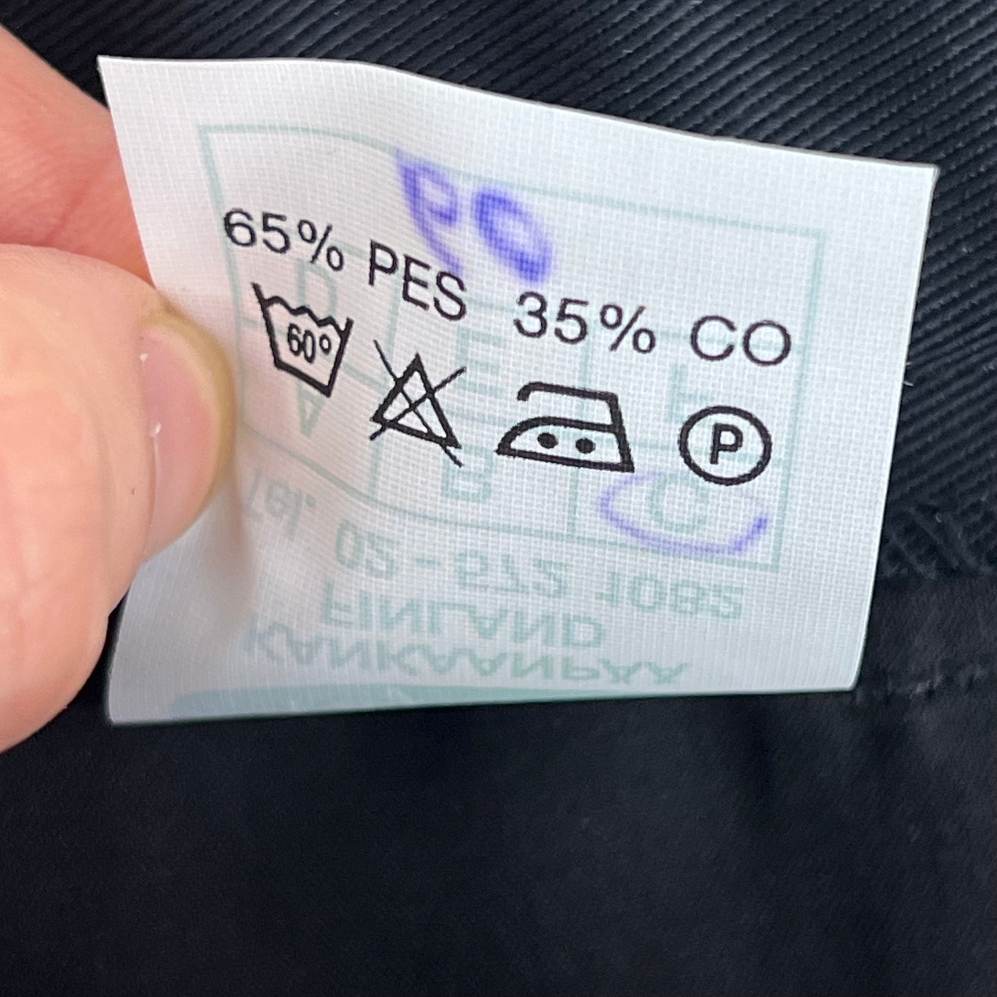 Finnish Navy M83 Black Work Trousers - W43 L33.5