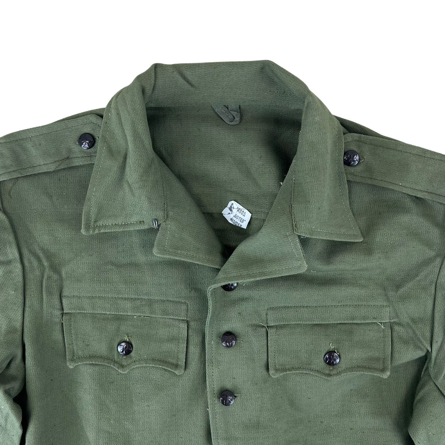 Bulgarian People's Army Olive Green Cossack Shirt - Medium