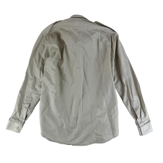 British Army Womens Fawn Shirt Long Sleeve - Small C32