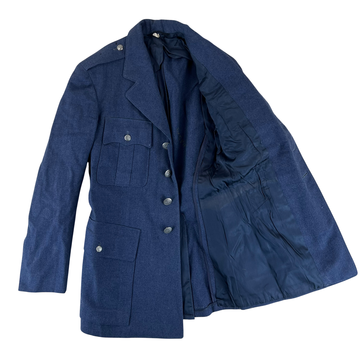 US Air Force 40's Blue Serge Service Dress Jacket - Small 35L
