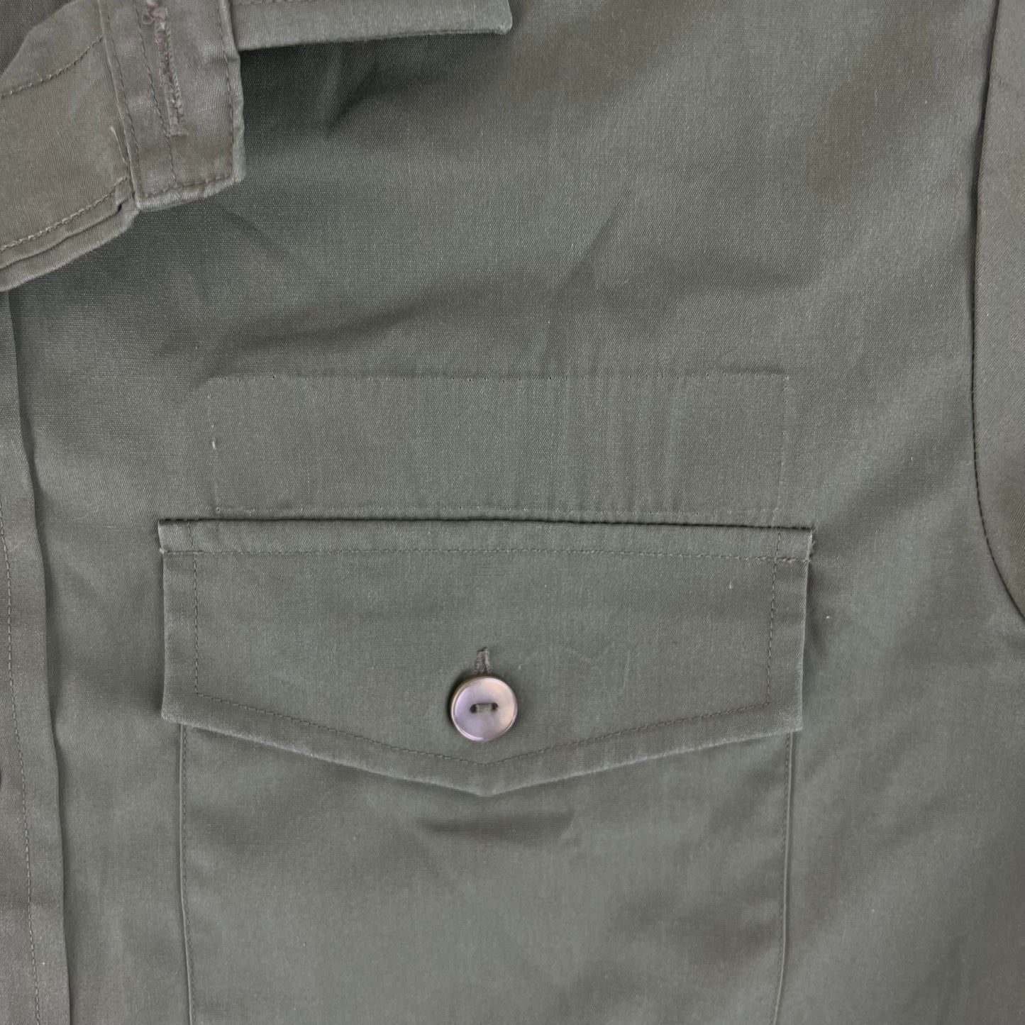 British Army Mens Olive Green Shirt Short Sleeve - Medium C38/40