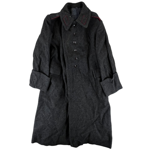 Bulgarian People's Army 60s Grey Wool Greatcoat - Medium