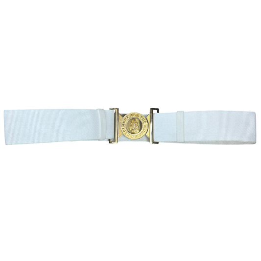 British Army White Dress Belt - Mercian Regiment - Medium