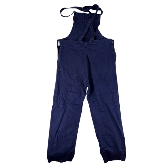 British Royal Navy 50s Salopettes Bibbed Dungarees - W38 L29