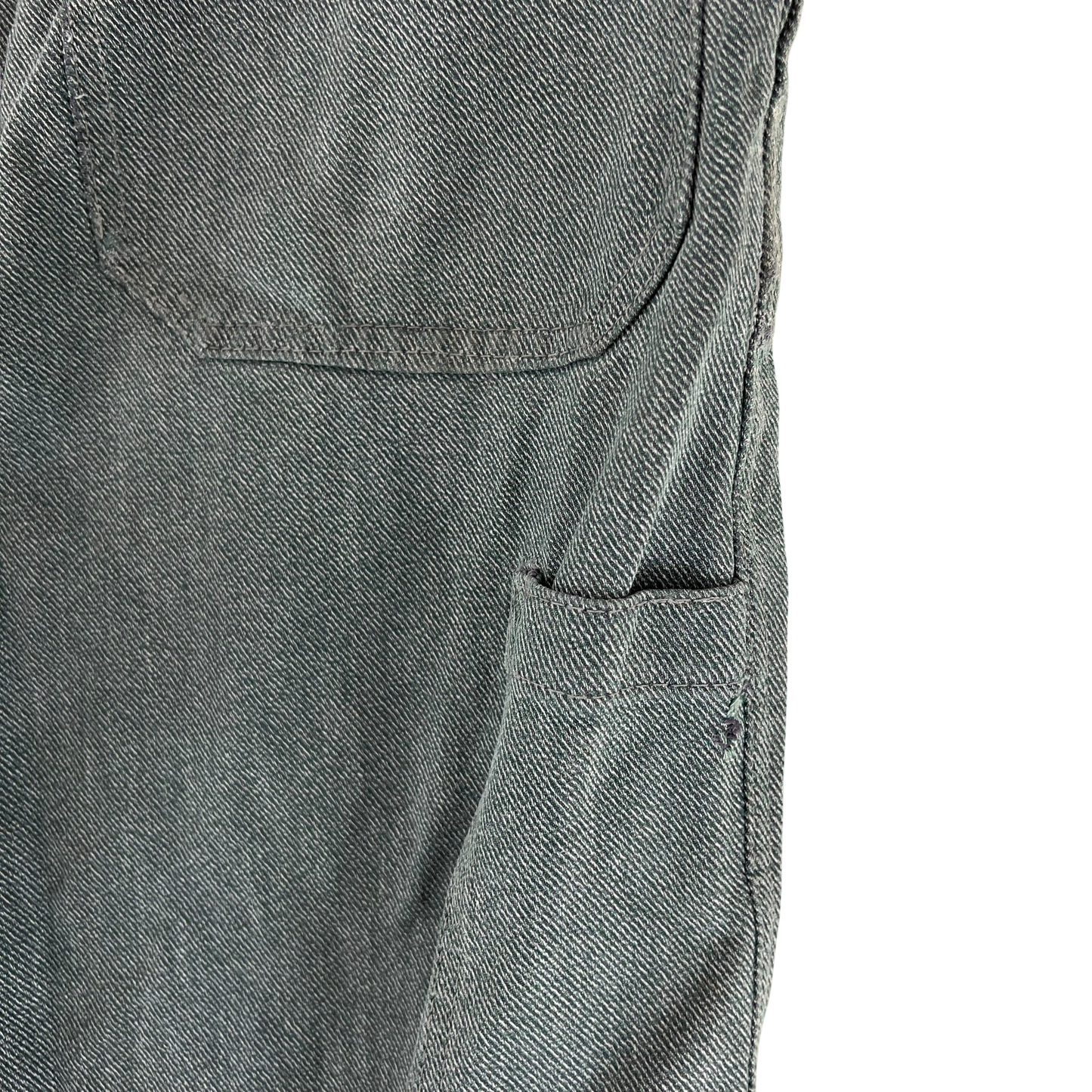 Swiss Army 70s Sage Green Denim Work Trousers - W37 L28.5
