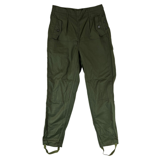 Czechoslovak Army M85 Women's Olive Green Trousers - W31 L30.5
