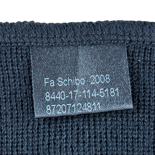 Dutch Army Navy Black Wool Scarf