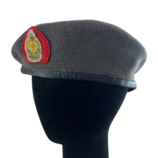 British Army Beret w Sewn Badge - QARANC - Medium