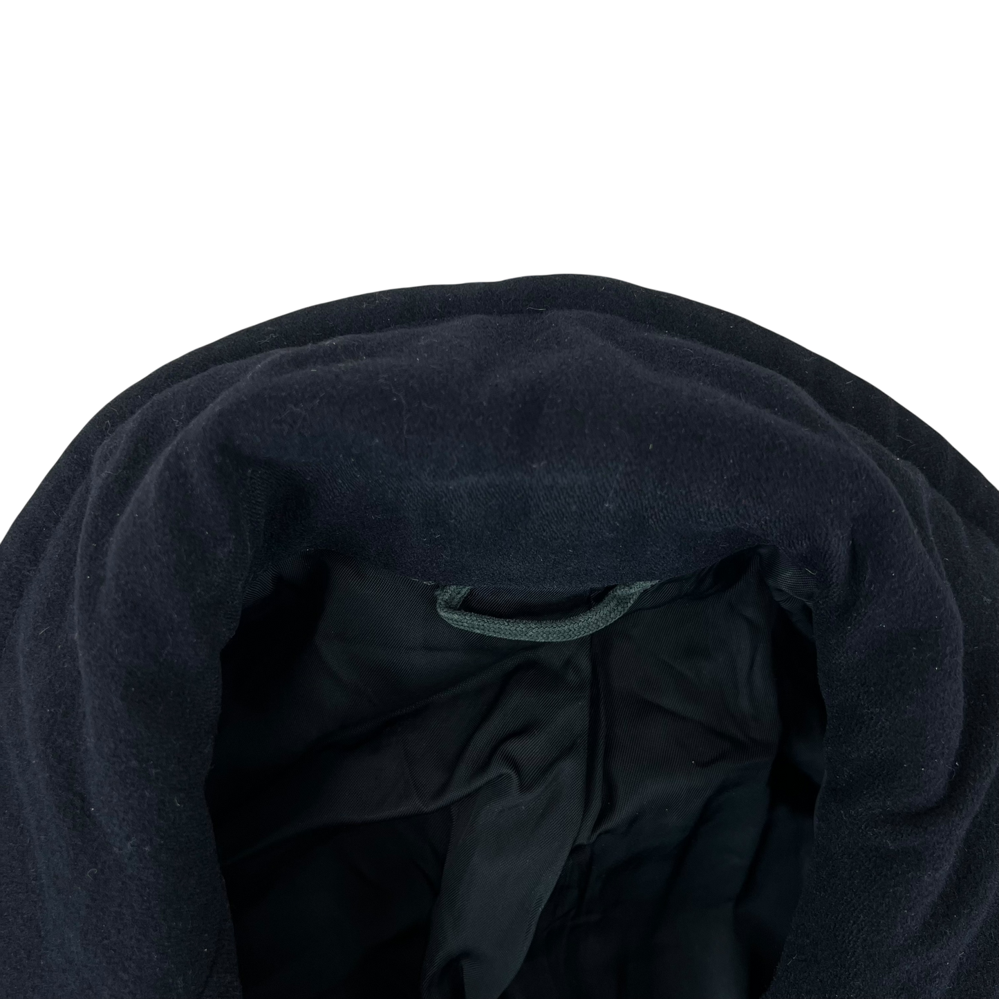 US Navy 70s Black Wool Peacoat - Medium 40R