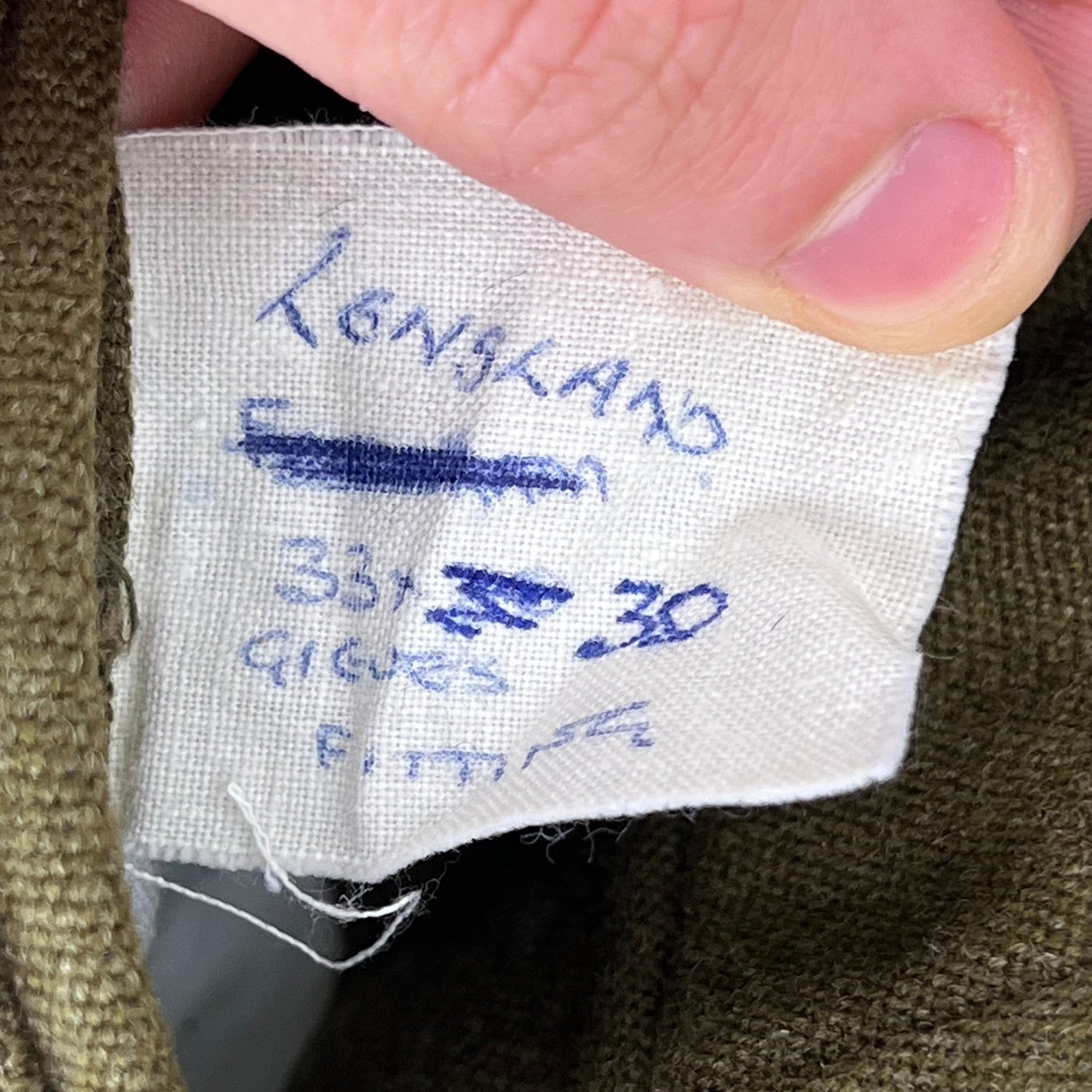 British Army 60s No. 2 Khaki Green Dress Trousers - W34 L28.5